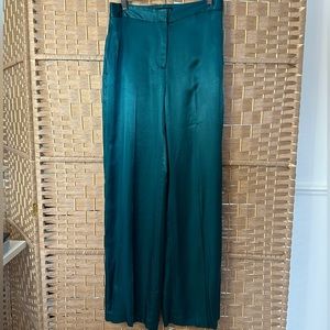 ZARA Wide leg menswear satin pants